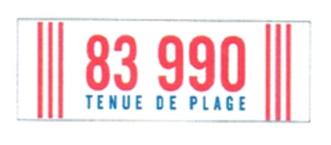 83 990 TENUE DE PLAGE Logo (EUIPO, 18.06.2009)