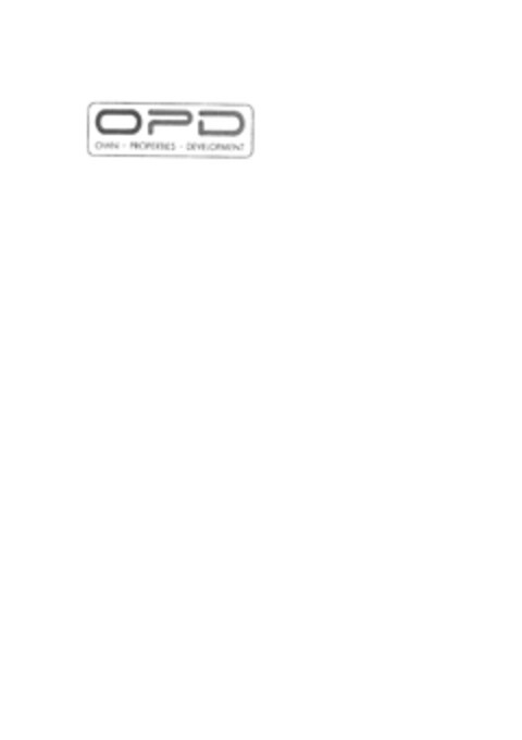 OPD OWN PROPERTIES DEVELOPMENT Logo (EUIPO, 12/03/2009)
