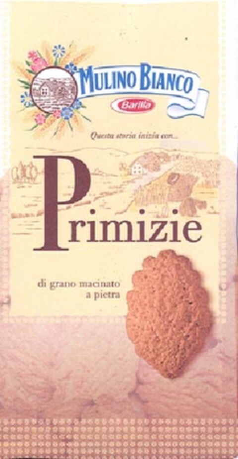 MULINO BIANCO-BARILLA- QUESTA STORIA INIZIA CON...-PRIMIZIE-DI GRANO MACINATO A PIETRA Logo (EUIPO, 03/15/2010)