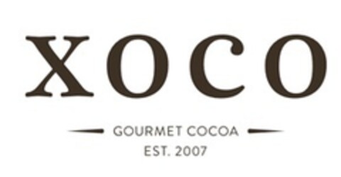 XOCO GOURMET COCO EST. 2007 Logo (EUIPO, 26.11.2014)