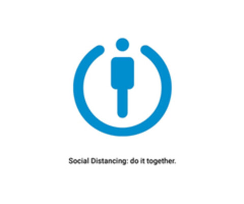 Social Distancing: do it together. Logo (EUIPO, 04/17/2020)