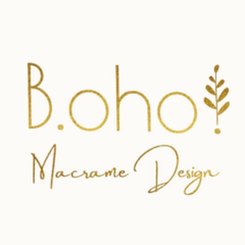 B.oho! Macrame Design Logo (EUIPO, 08/12/2021)