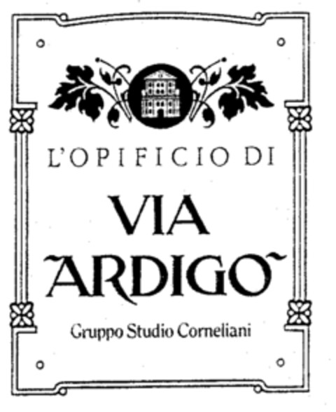 L'OPIFICIO DI VIA ARDIGO' Gruppo Studio Corneliani Logo (EUIPO, 04/01/1996)