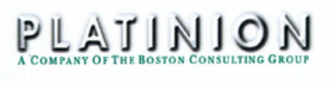 PLATINION A COMPANY OF THE BOSTON CONSULTING GROUP Logo (EUIPO, 08.08.2000)