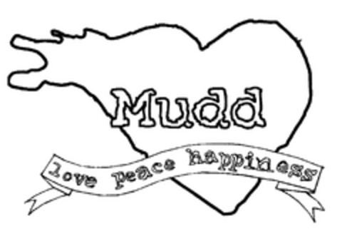 Mudd love peace happiness Logo (EUIPO, 11.11.2004)