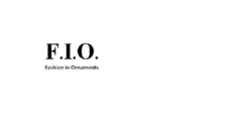 F.I.O. Fashion in Ornaments Logo (EUIPO, 07/19/2009)