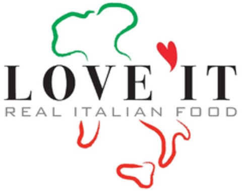 LOVE IT REAL ITALIAN FOOD Logo (EUIPO, 02.07.2014)