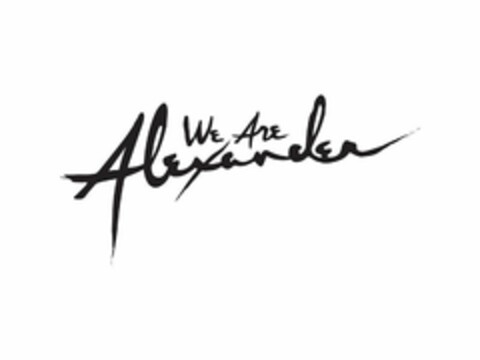 WE ARE ALEXANDER Logo (EUIPO, 10/22/2015)