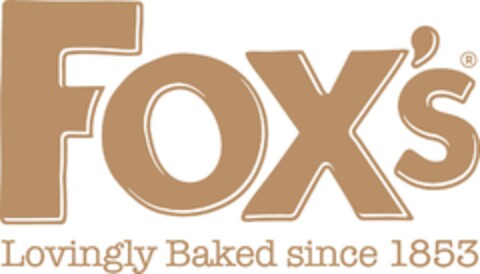 FOX'S Lovingly Baked since 1853 Logo (EUIPO, 04.04.2017)