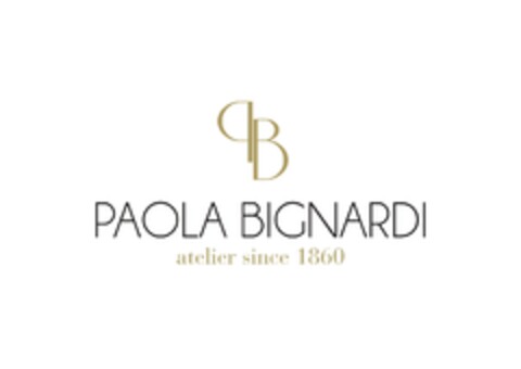 PB PAOLA BIGNARDI atelier since 1860 Logo (EUIPO, 28.07.2021)