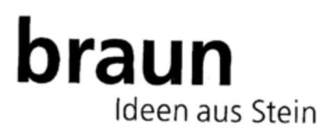 braun Ideen aus Stein Logo (EUIPO, 27.08.2001)