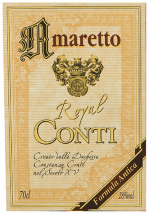 AMARETTO ROYAL CONTI Logo (EUIPO, 21.07.2009)