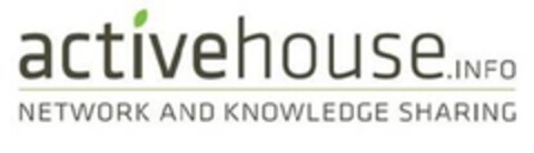 activehouse.INFO NETWORK AND KNOWLEDGE SHARING Logo (EUIPO, 21.05.2012)