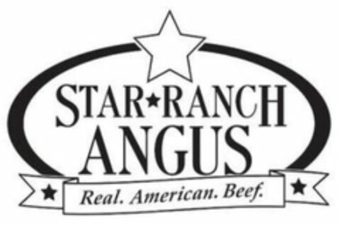 STAR RANCH ANGUS Real American Beef Logo (EUIPO, 05/20/2015)