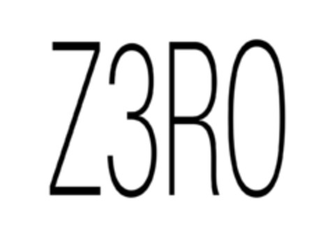 Z3RO Logo (EUIPO, 09/01/2016)