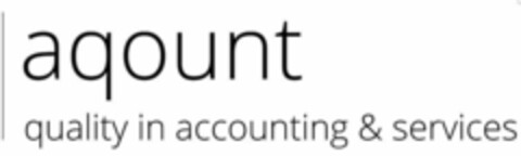 aqount quality in accounting & services Logo (EUIPO, 12/04/2017)