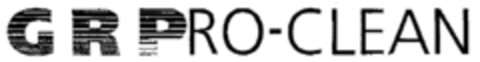 G R PRO-CLEAN Logo (EUIPO, 30.09.1999)