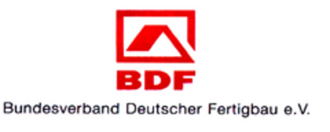 BDF Bundesverband Deutscher Fertigbau e.V. Logo (EUIPO, 03/01/2002)