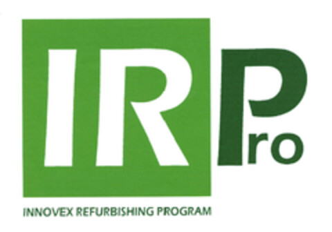 IRPro INNOVEX REFURBISHING PROGRAM Logo (EUIPO, 26.05.2008)