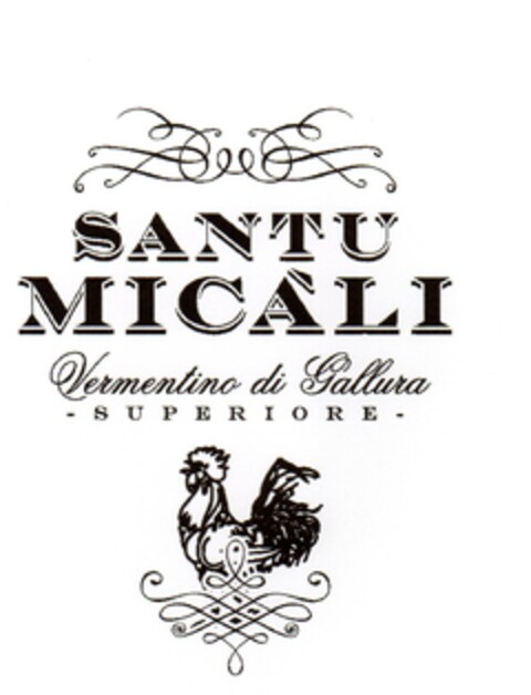 SANTU MICALI Vermentino di Gallura Superiore Logo (EUIPO, 09/26/2012)