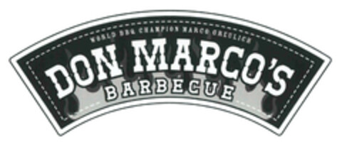 WORLD BBQ CHAMPION MARCO GREULICH DON MARCO'S BARBECUE Logo (EUIPO, 01/19/2017)