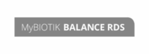 MyBIOTIK BALANCE RDS Logo (EUIPO, 02/12/2019)