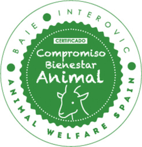 BAIE INTEROVIC CERTIFICADO Compromiso Bienestar Animal ANIMAL WELFARE SPAIN Logo (EUIPO, 16.08.2021)