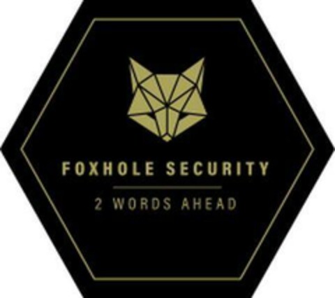 FOXHOLE SECURITY 2 WORDS AHEAD Logo (EUIPO, 10.01.2024)