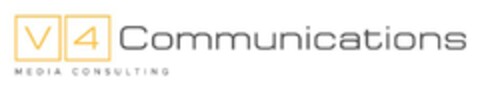 V4 Communications MEDIA CONSULTING Logo (EUIPO, 10.04.2024)