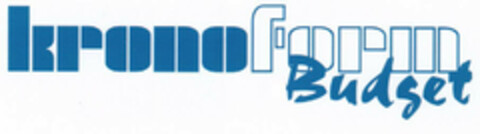 KronoForm Budget Logo (EUIPO, 02/19/2001)