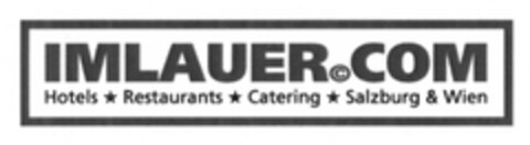 IMLAUER.COM Hotels Restaurants Catering Salzburg & Wien Logo (EUIPO, 15.12.2008)