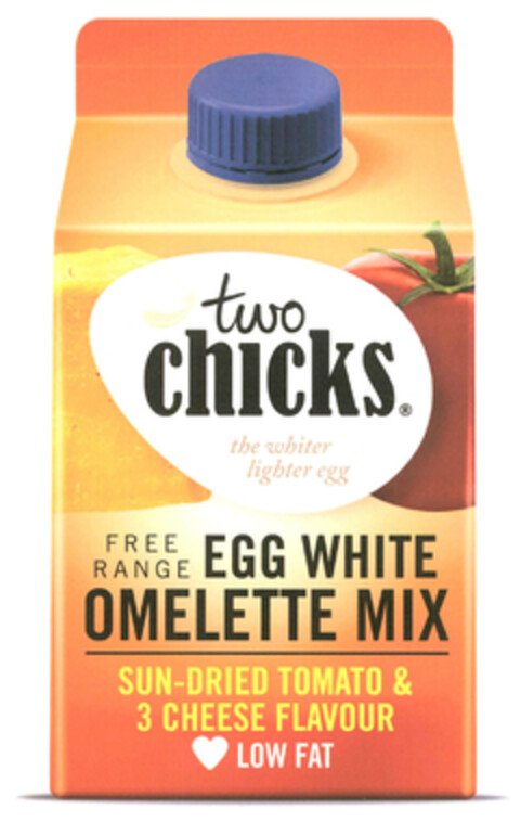 Two chicks the whiter lighter egg Free range egg white omelette mix Logo (EUIPO, 08.02.2013)