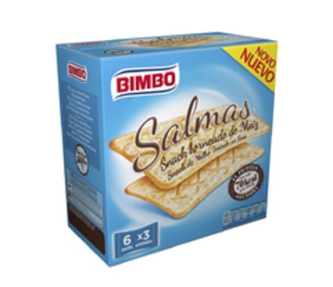 BIMBO SALMAS snack horneado de maíz snack de milho tostado no forno Logo (EUIPO, 29.10.2015)