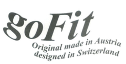 goFit Original made in Austria designed in Switzerland Logo (EUIPO, 11/19/2015)