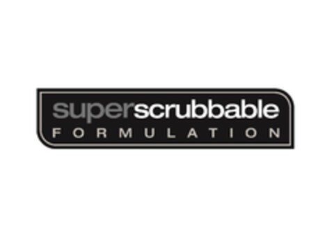 superscrubbable FORMULATION Logo (EUIPO, 02/03/2016)