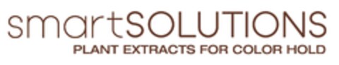 smartSOLUTIONS PLANT EXTRACTS FOR COLOR HOLD Logo (EUIPO, 13.12.2016)