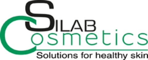 SILAB COSMETICS SOLUTIONS FOR HEALTHY SKIN Logo (EUIPO, 12/27/2017)