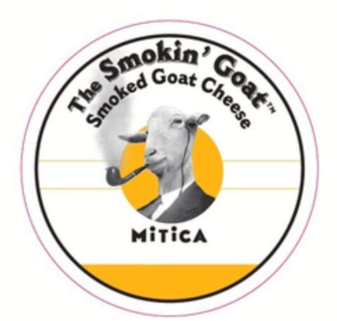 The Smokin' Goat Smoked Goat Cheese MITICA Logo (EUIPO, 15.06.2020)
