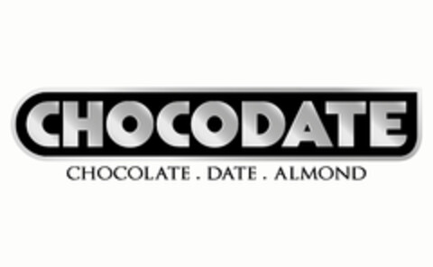 CHOCODATE CHOCOLATE . DATE. ALMOND Logo (EUIPO, 30.07.2020)