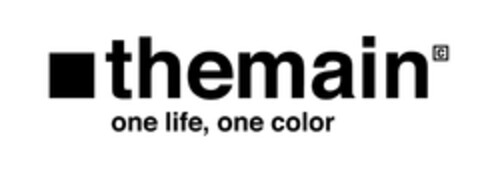 THEMAIN one life,  one color Logo (EUIPO, 07/03/2023)