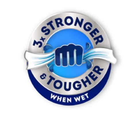 3x STRONGER m TOUGHER WHEN WET Logo (EUIPO, 08/08/2023)