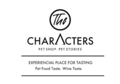 The CHARACTERS PET SHOP. PET STORIES EXPERIENCIAL PLACE FOR TASTING Pet Food Taste. Wine Taste. Logo (EUIPO, 12/12/2023)