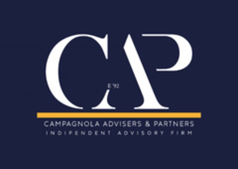 СAР E '92 CAMPAGNOLA ADVISERS & PARTNERS INDIPENDENT ADVISORY FIRM Logo (EUIPO, 01/18/2024)