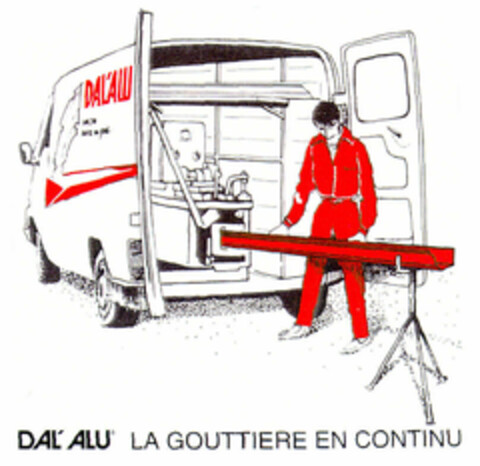 DAL' ALU LA GOUTTIERE EN CONTINU Logo (EUIPO, 09.06.1999)