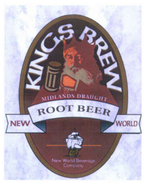 KINGS BREW NEW ROOT BEER WORLD Logo (EUIPO, 05.02.2001)