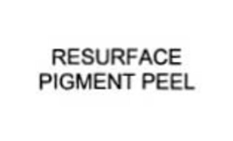 RESURFACE PIGMENT PEEL Logo (EUIPO, 07/06/2005)