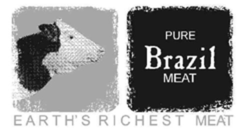 PURE Brazil MEAT EARTH'S RICHEST MEAT Logo (EUIPO, 01.07.2008)
