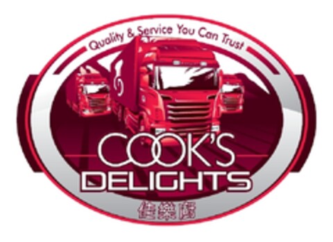 Quality & Service You Can Trust COOK'S DELIGHTS Logo (EUIPO, 24.08.2011)
