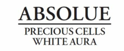 ABSOLUE PRECIOUS CELLS WHITE AURA Logo (EUIPO, 11.06.2014)