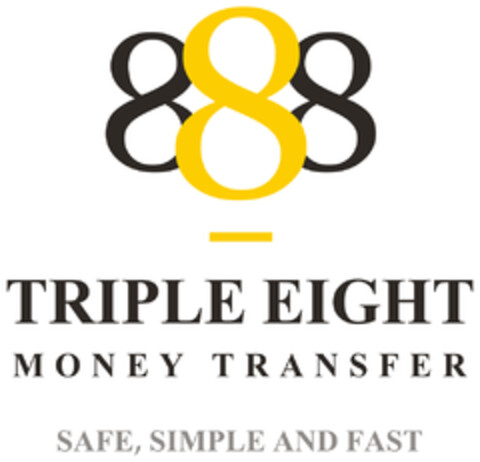 888 TRIPLE EIGHT MONEY TRANSFER SAFE SIMPLE AND FAST Logo (EUIPO, 05.11.2014)